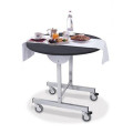 TAVOLO BREAKFAST   rotondo con ruote