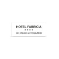 targa personalizzata nome hotel e codice cin