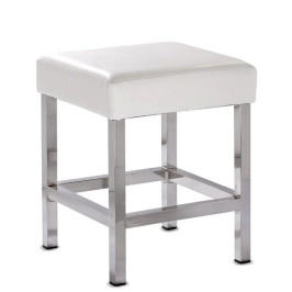 SGABELLO 4 PIEDI   ecopelle quadra