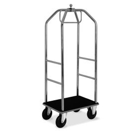 CARRELLO PORTABAGAGLI   cromato piccolo