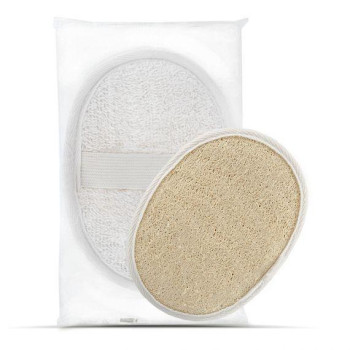 Spugna ovale in crine scrub corpo double face