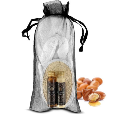 kit relax regalo prodotti olio argan ciabatta spugna