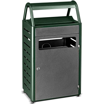 POSACENERE GETTACARTE 58 LT   verde e grigio