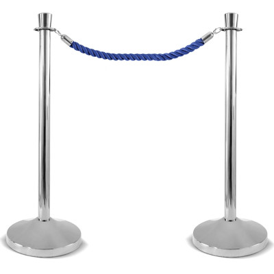 colonna delimita corsie inox cromato