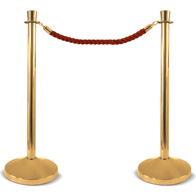 colonna delimita corsie inox dorato