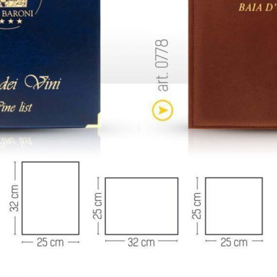 MENU o CARTA DEI VINI   ecopelle personalizzabile