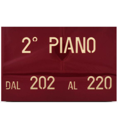 TARGA PLEXIGLASS   INCISA