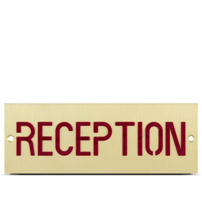 TARGA IN OTTONE 19x7 cm