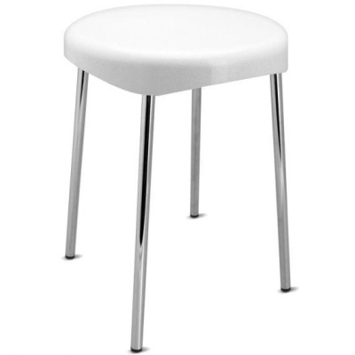 SGABELLO 4 PIEDI   plastica e cromo