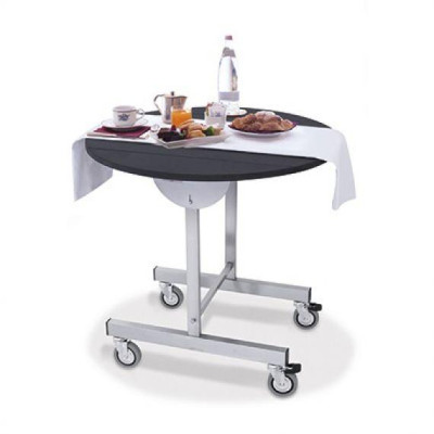 TAVOLO BREAKFAST   rotondo con ruote