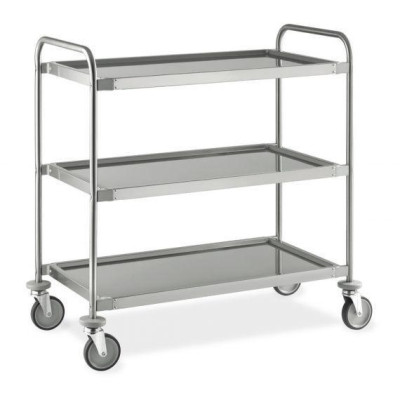 CARRELLO INOX   3 piani