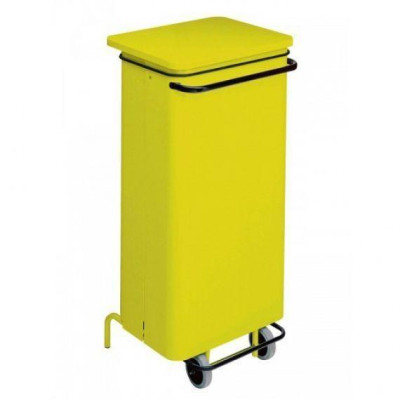 PATTUMIERA 110 LT   metallo verniciato giallo