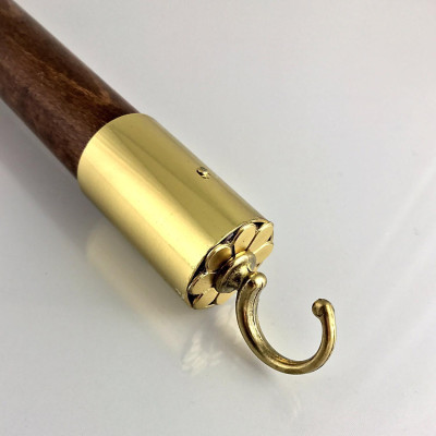 BASTONE PORTAGIORNALI   tondo finiture dorate