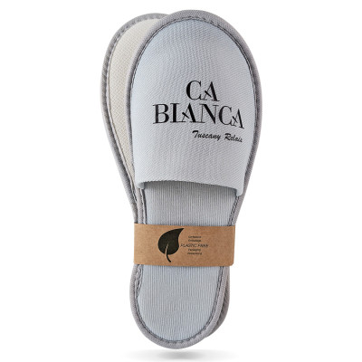 ciabattina personalizzata grigia ca bianca