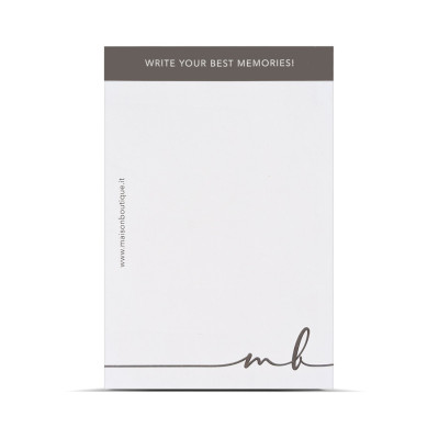 block notes personalizzto logo