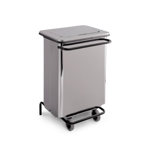 pattumiera 70 lt   acciaio inox lucido