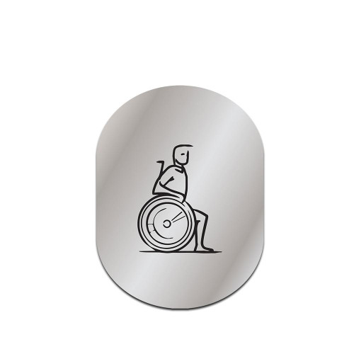 pittogrammi alluminio wc bagno toilette