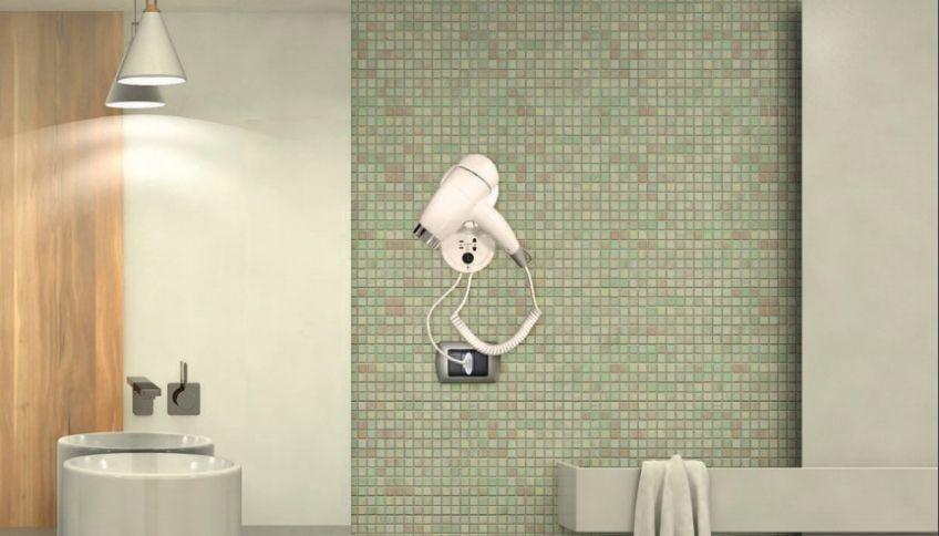 ASCIUGACAPELLI DA PARETE PER HOTEL  