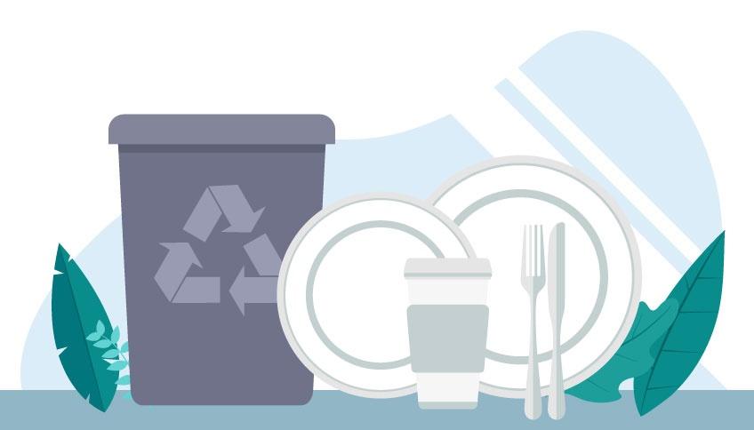 FORNITURE PER RISTORANTI MONOUSO: IL FUTURO È COMPOSTABILE