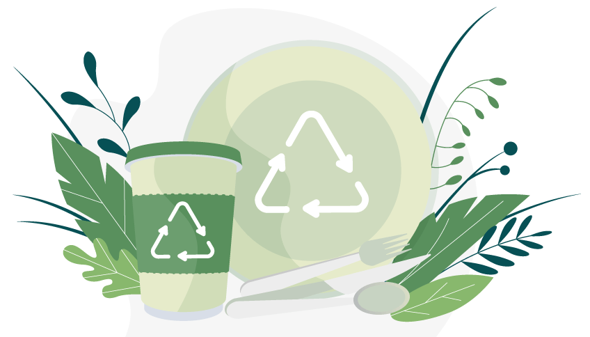 PIATTI, POSATE E BICCHIERI MONOUSO: DESTINO GREEN