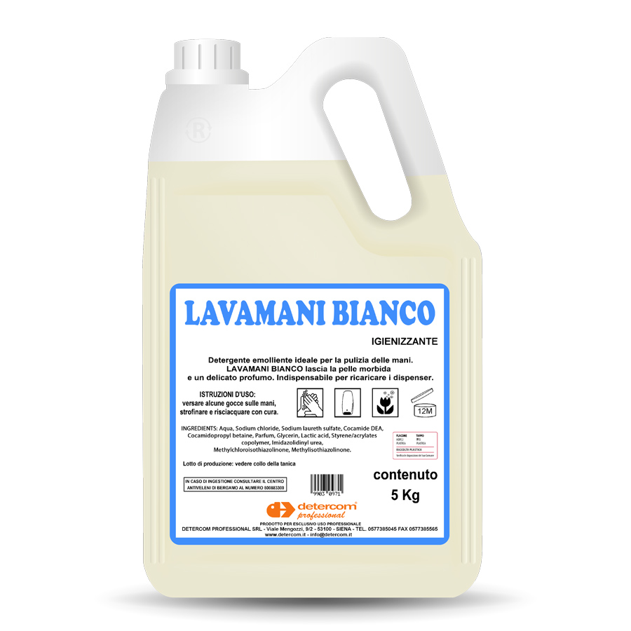 sapone mani igienizzante bianco