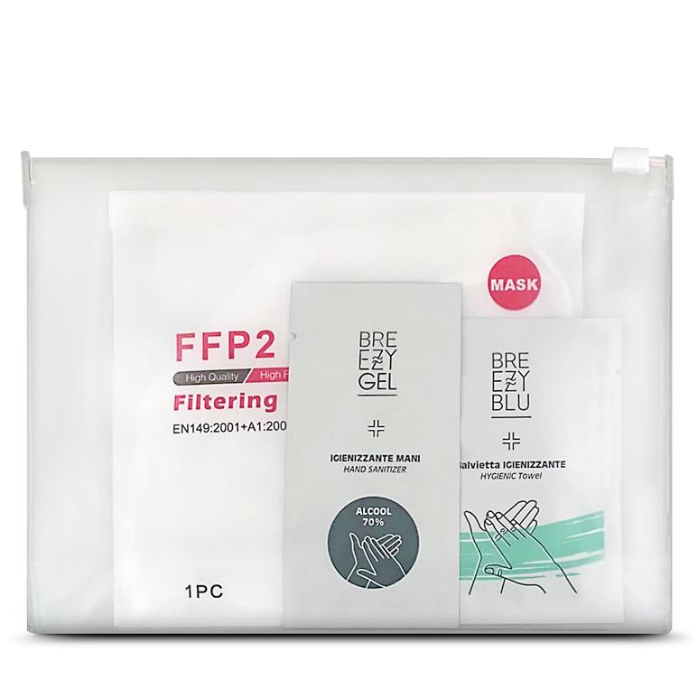 kit igiene protezione mascherina e igienizzante